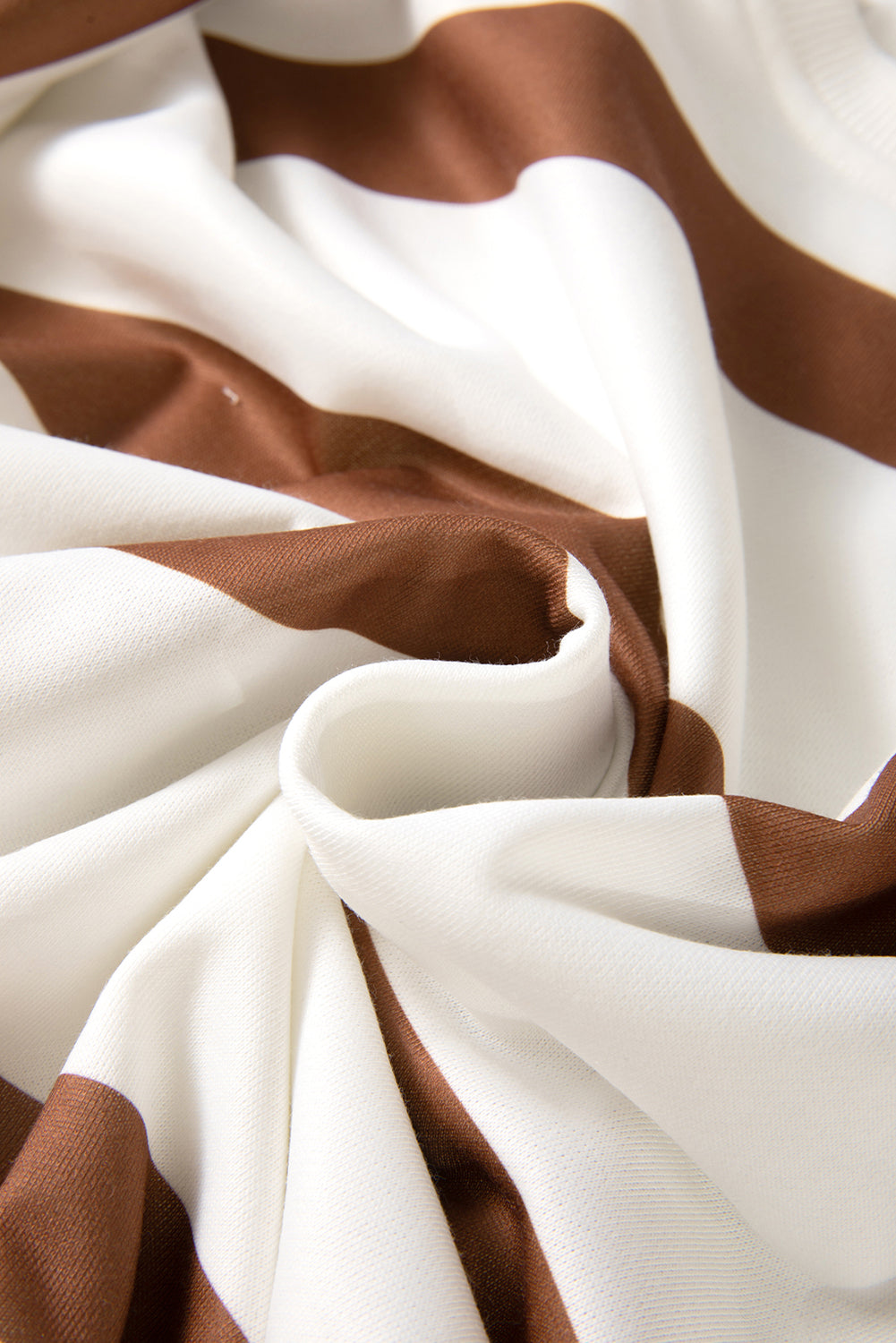 Striped Drop Shoulder Pullover and Joggers Set