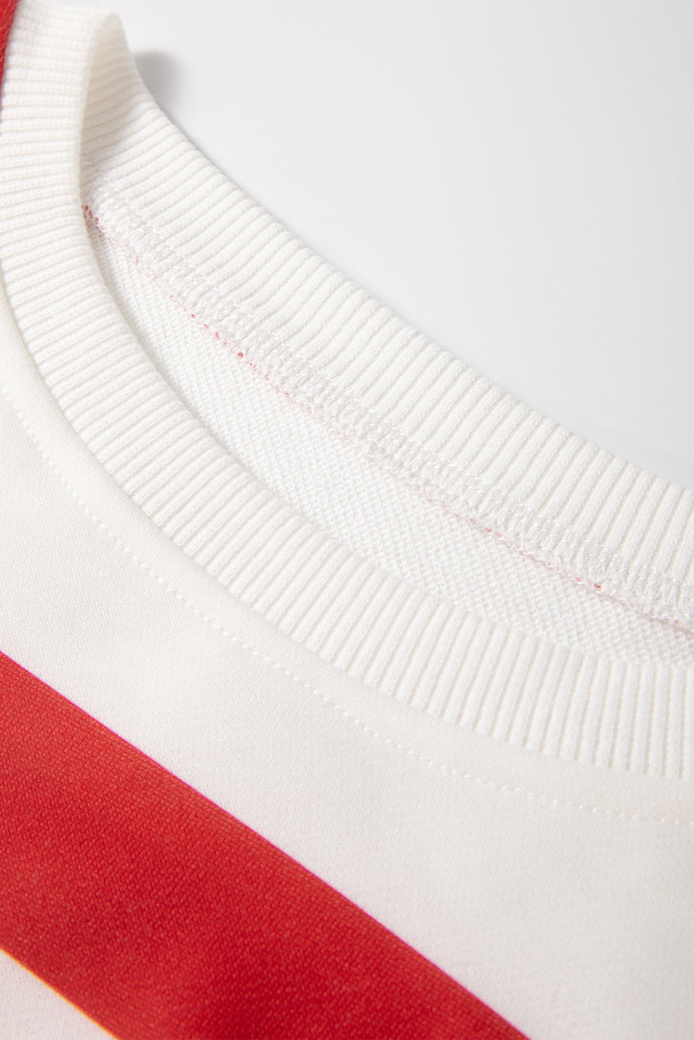 Striped Drop Shoulder Pullover and Joggers Set